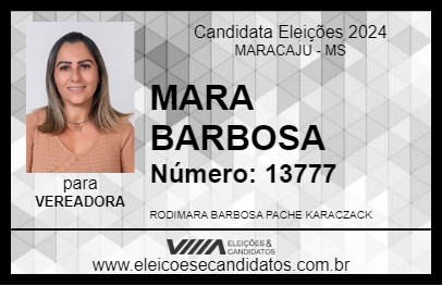 Candidato MARA BARBOSA 2024 - MARACAJU - Eleições