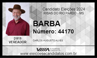 Candidato BARBA 2024 - RIBAS DO RIO PARDO - Eleições