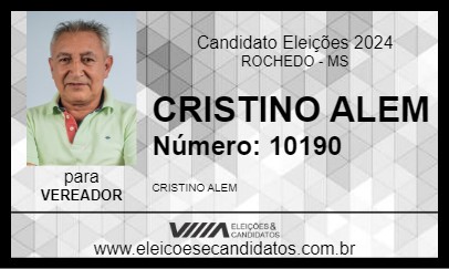 Candidato CRISTINO ALEM 2024 - ROCHEDO - Eleições