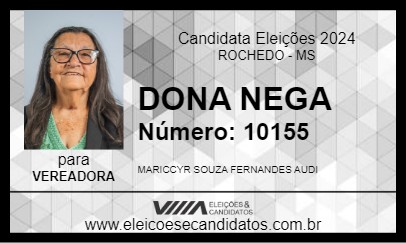 Candidato DONA NEGA 2024 - ROCHEDO - Eleições