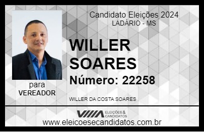 Candidato WILLER SOARES 2024 - LADÁRIO - Eleições