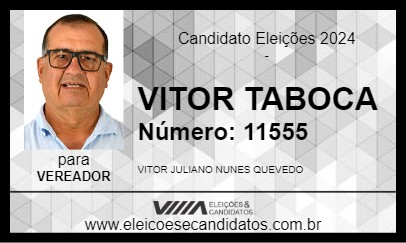 Candidato VITOR TABOCA 2024 - AQUIDAUANA - Eleições