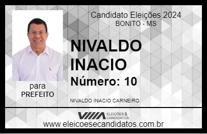 Candidato NIVALDO INACIO 2024 - BONITO - Eleições