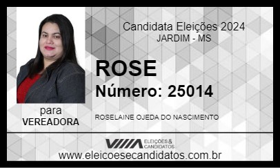 Candidato ROSE 2024 - JARDIM - Eleições