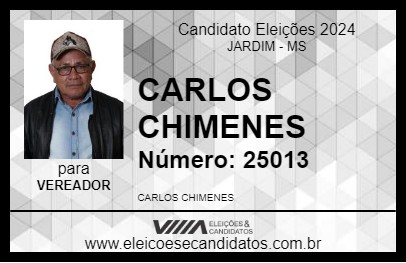 Candidato CARLOS CHIMENES 2024 - JARDIM - Eleições