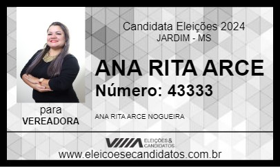 Candidato ANA RITA ARCE 2024 - JARDIM - Eleições