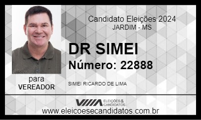 Candidato DR SIMEI 2024 - JARDIM - Eleições