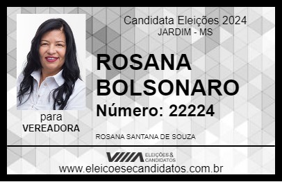 Candidato ROSANA SANTANA 2024 - JARDIM - Eleições