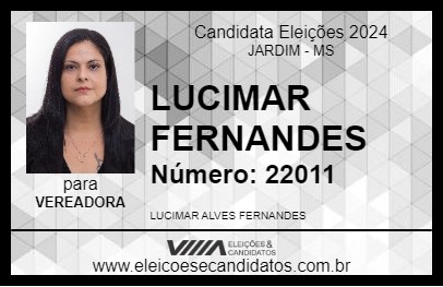 Candidato LUCIMAR FERNANDES 2024 - JARDIM - Eleições