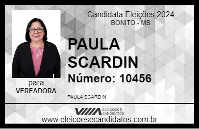 Candidato PAULA SCARDIN 2024 - BONITO - Eleições