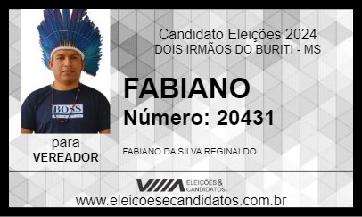 Candidato FABIANO 2024 - DOIS IRMÃOS DO BURITI - Eleições