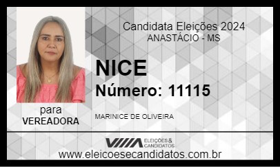 Candidato NICE 2024 - ANASTÁCIO - Eleições