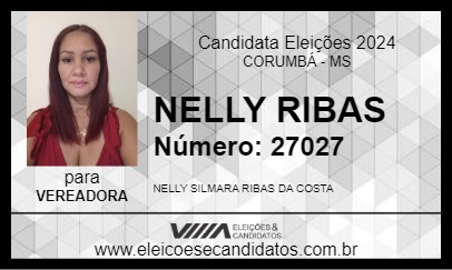 Candidato NELLY RIBAS 2024 - CORUMBÁ - Eleições