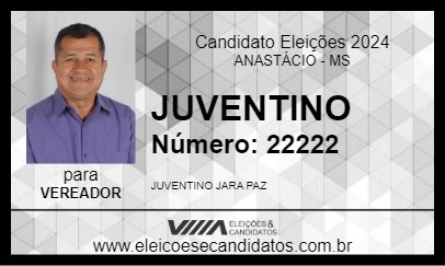 Candidato JUVENTINO 2024 - ANASTÁCIO - Eleições