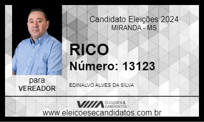 Candidato RICO 2024 - MIRANDA - Eleições