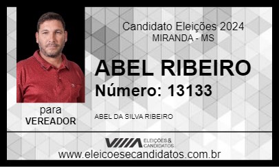 Candidato ABEL RIBEIRO 2024 - MIRANDA - Eleições