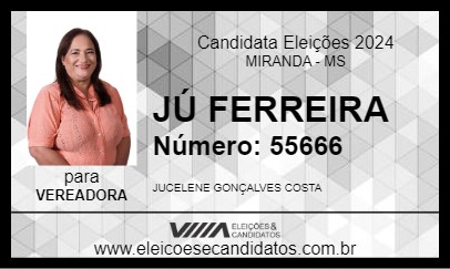 Candidato JÚ FERREIRA 2024 - MIRANDA - Eleições