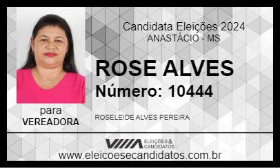 Candidato ROSE ALVES 2024 - ANASTÁCIO - Eleições