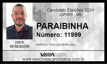 Candidato PARAIBINHA 2024 - JAPORÃ - Eleições