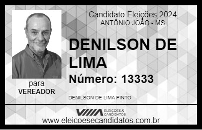 Candidato DENILSON DE LIMA 2024 - ANTÔNIO JOÃO - Eleições