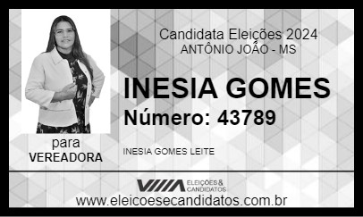 Candidato INESIA GOMES 2024 - ANTÔNIO JOÃO - Eleições