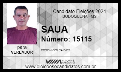 Candidato SAUA 2024 - BODOQUENA - Eleições