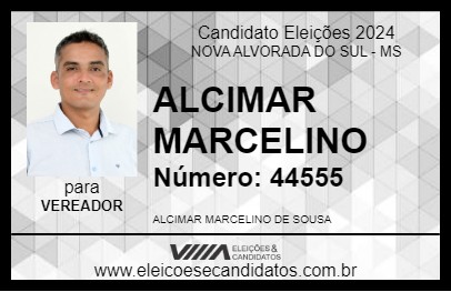 Candidato ALCIMAR MARCELINO 2024 - NOVA ALVORADA DO SUL - Eleições