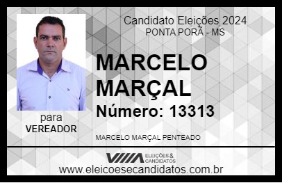 Candidato MARCELO MARÇAL 2024 - PONTA PORÃ - Eleições