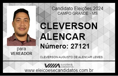 Candidato CLEVERSON ALENCAR 2024 - CAMPO GRANDE - Eleições