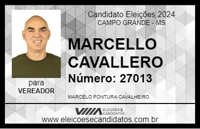 Candidato MARCELLO CAVALLERO 2024 - CAMPO GRANDE - Eleições