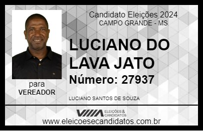 Candidato LUCIANO DO LAVA JATO 2024 - CAMPO GRANDE - Eleições