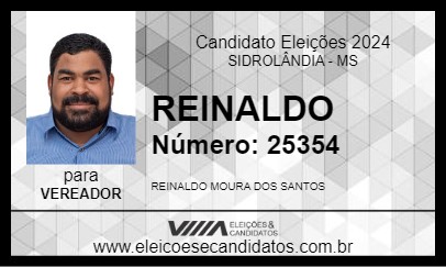 Candidato REINALDO 2024 - SIDROLÂNDIA - Eleições