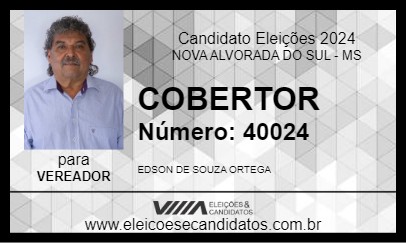 Candidato COBERTOR 2024 - NOVA ALVORADA DO SUL - Eleições