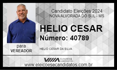 Candidato HELIO CESAR 2024 - NOVA ALVORADA DO SUL - Eleições