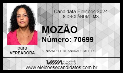 Candidato MOZÃO 2024 - SIDROLÂNDIA - Eleições