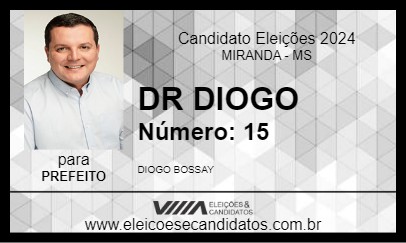 Candidato DR DIOGO 2024 - MIRANDA - Eleições