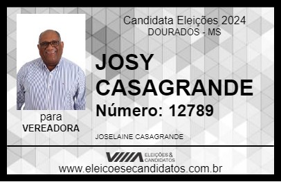 Candidato JOSY CASAGRANDE  2024 - DOURADOS - Eleições