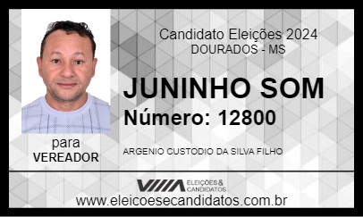 Candidato JUNINHO SOM 2024 - DOURADOS - Eleições