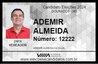 Candidato ADEMIR ALMEIDA 2024 - DOURADOS - Eleições