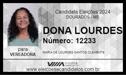 Candidato DONA LOURDES 2024 - DOURADOS - Eleições