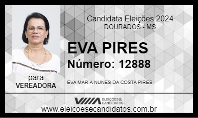 Candidato EVA PIRES 2024 - DOURADOS - Eleições