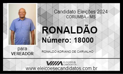 Candidato RONALDÃO 2024 - CORUMBÁ - Eleições