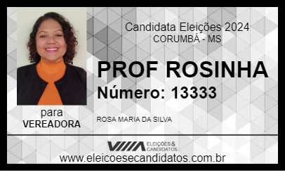 Candidato PROF ROSINHA 2024 - CORUMBÁ - Eleições