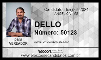 Candidato DELLO 2024 - ANGÉLICA - Eleições