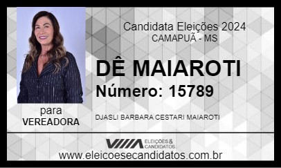 Candidato DÊ MAIAROTI 2024 - CAMAPUÃ - Eleições