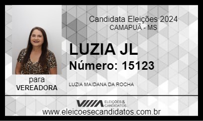 Candidato LUZIA JL 2024 - CAMAPUÃ - Eleições