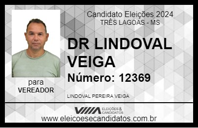 Candidato DR LINDOVAL VEIGA 2024 - TRÊS LAGOAS - Eleições