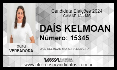 Candidato DAÍS KELMAN 2024 - CAMAPUÃ - Eleições