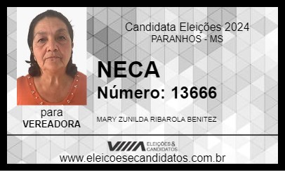 Candidato NECA 2024 - PARANHOS - Eleições