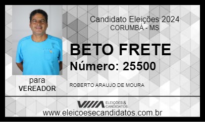 Candidato BETO FRETE 2024 - CORUMBÁ - Eleições